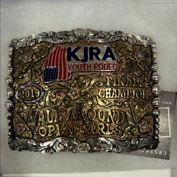 Shea Michelle Buckles Accessories - 2019 Finals Champion Belt Buckle - Gold & Silver